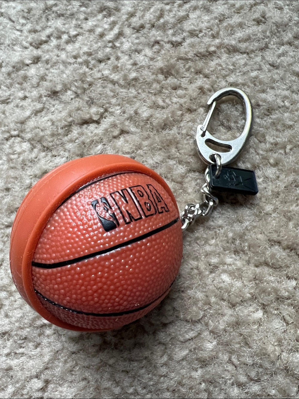 NBA Spalding Orange Mini Basketball Keychain Toy Vintage Y2K